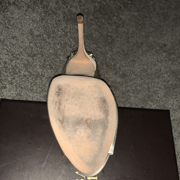 Badgley Mischka Kiara Embellished Peep-Toe Evening Pumps - Picture 5 of 8